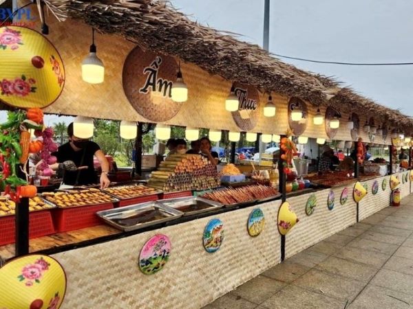 Mẫu 1 gian hàng tre hiện đại